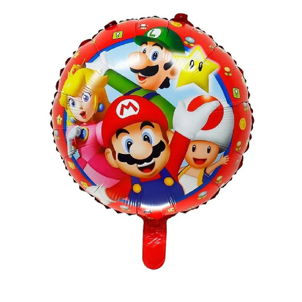 Globo Mario Bross Metalizado - Decoraciones para Piñatas - Tienda de Piñatas