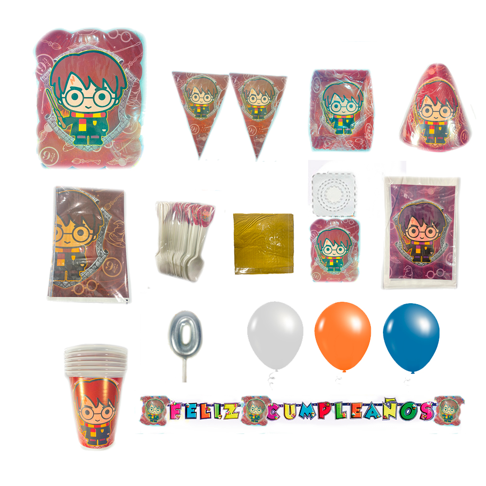 Kit Harry Potter Cumpleaños x12 personas - Decoraciones para Piñatas -  Tienda de Piñatas